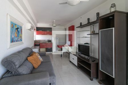 Sala e Cozinha de apartamento para alugar com 1 quarto, 56m² em Recreio dos Bandeirantes, Rio de Janeiro
