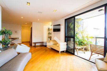 Sala de apartamento à venda com 4 quartos, 170m² em Vila Valparaíso, Santo André