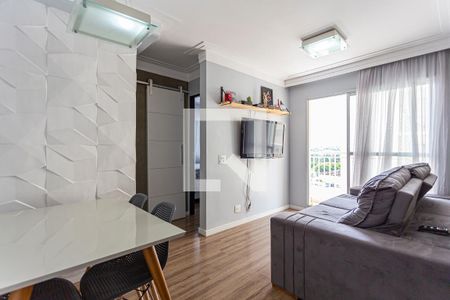 Sala de apartamento para alugar com 2 quartos, 47m² em Vila Homero Thon, Santo André