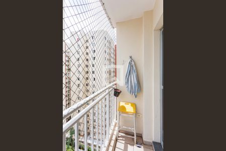 Varanda da Sala de apartamento para alugar com 2 quartos, 47m² em Vila Homero Thon, Santo André