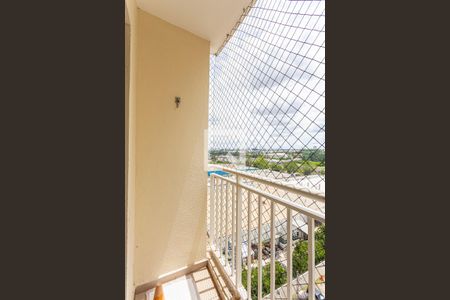 Varanda da Sala de apartamento para alugar com 2 quartos, 47m² em Vila Homero Thon, Santo André