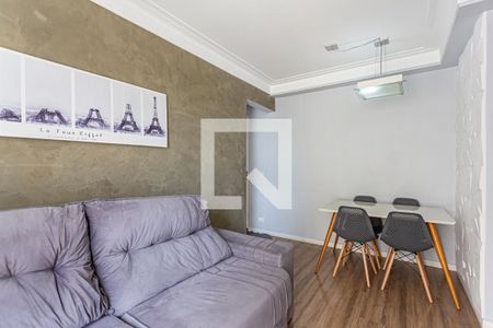 Sala de apartamento para alugar com 2 quartos, 47m² em Vila Homero Thon, Santo André