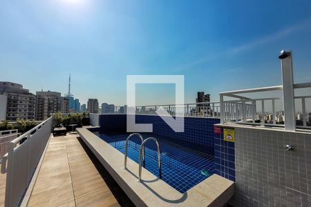 Studio para alugar com 34m², 1 quarto e sem vaga Studio para alugar com 34m², 1 quarto e sem vagaPiscina