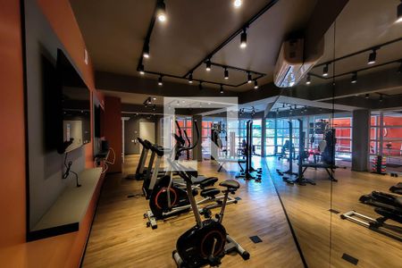 Studio para alugar com 34m², 1 quarto e sem vaga Studio para alugar com 34m², 1 quarto e sem vagaAcademia