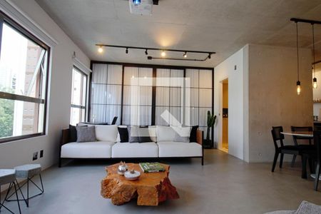 Sala  de apartamento à venda com 1 quarto, 70m² em Jardim Fonte do Morumbi, São Paulo