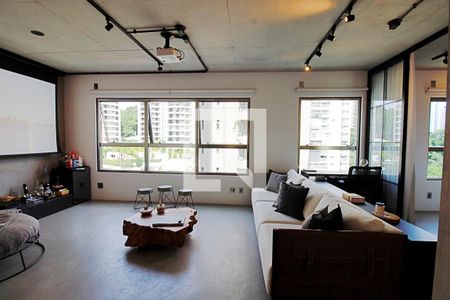 Sala  de apartamento à venda com 1 quarto, 70m² em Jardim Fonte do Morumbi, São Paulo