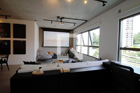 Sala  de apartamento à venda com 1 quarto, 70m² em Jardim Fonte do Morumbi, São Paulo