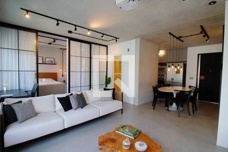 Sala  de apartamento à venda com 1 quarto, 70m² em Jardim Fonte do Morumbi, São Paulo