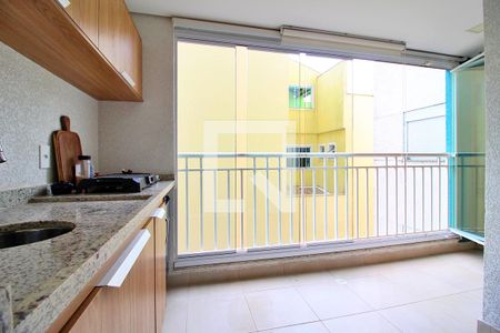 Varanda Gourmet de apartamento à venda com 2 quartos, 75m² em Parque das Nações, Santo André