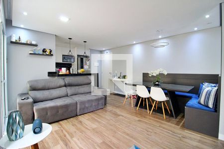 Sala de apartamento à venda com 2 quartos, 75m² em Parque das Nações, Santo André