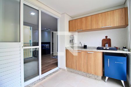 Varanda Gourmet de apartamento à venda com 2 quartos, 75m² em Parque das Nações, Santo André
