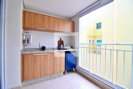 Varanda Gourmet de apartamento à venda com 2 quartos, 75m² em Parque das Nações, Santo André