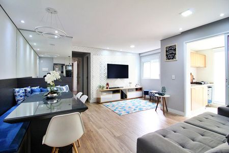 Sala de apartamento à venda com 2 quartos, 75m² em Parque das Nações, Santo André