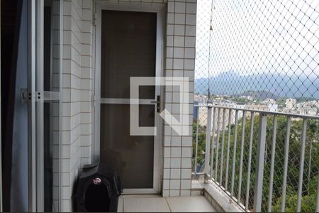 Varanda da Sala de apartamento à venda com 3 quartos, 86m² em Tanque, Rio de Janeiro