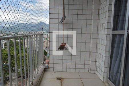 Varanda da Sala de apartamento à venda com 3 quartos, 86m² em Tanque, Rio de Janeiro