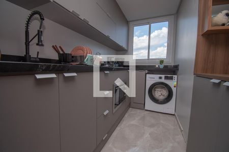 cozinha-lavanderia de apartamento à venda com 2 quartos, 47m² em Santo Afonso, Novo Hamburgo
