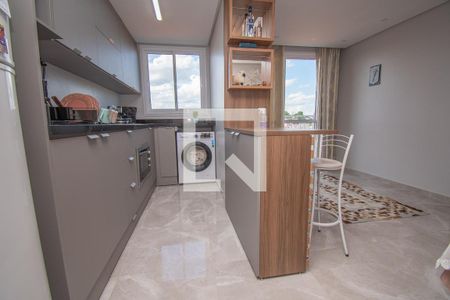 cozinha sala de apartamento para alugar com 2 quartos, 47m² em Santo Afonso, Novo Hamburgo