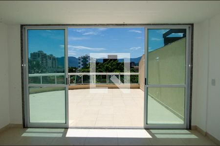 Sala - vista de apartamento para alugar com 3 quartos, 300m² em Recreio dos Bandeirantes, Rio de Janeiro