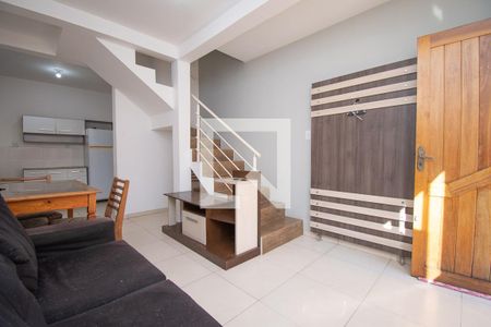 sala de casa de condomínio para alugar com 2 quartos, 57m² em Boa Saúde, Novo Hamburgo