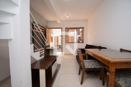 sala de casa de condomínio para alugar com 2 quartos, 57m² em Boa Saúde, Novo Hamburgo