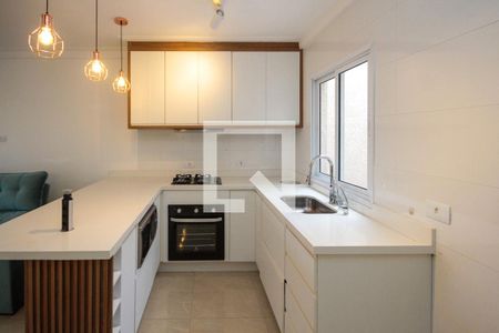 Cozinha de apartamento à venda com 2 quartos, 55m² em Chácara Mafalda, São Paulo