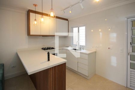 Cozinha de apartamento à venda com 2 quartos, 55m² em Chácara Mafalda, São Paulo