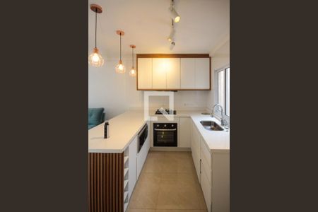 Cozinha de apartamento à venda com 2 quartos, 55m² em Chácara Mafalda, São Paulo