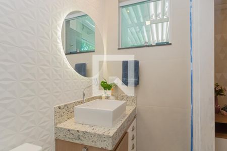 Banheiro da Suíte de apartamento à venda com 3 quartos, 100m² em Planalto, Belo Horizonte
