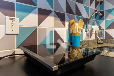 Studio à venda com 33m², 1 quarto e sem vagaCozinha - Cooktop