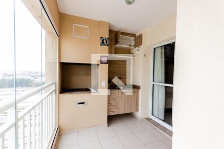 Varanda Gourmet  de apartamento à venda com 2 quartos, 79m² em Campestre, Santo André