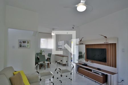 Sala de Estar e Jantar de apartamento para alugar com 2 quartos, 70m² em Vila Belmiro, Santos