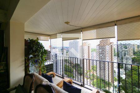 Varanda da Sala de apartamento à venda com 3 quartos, 131m² em Vila Andrade, São Paulo