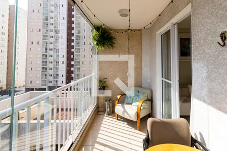 Varanda da Sala de apartamento para alugar com 1 quarto, 34m² em Mooca, São Paulo