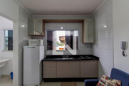 Sala e Cozinha Integrada  de apartamento para alugar com 1 quarto, 35m² em Vila Santa Teresa, São Paulo
