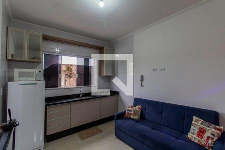 Sala e Cozinha Integrada  de apartamento para alugar com 1 quarto, 35m² em Vila Santa Teresa, São Paulo