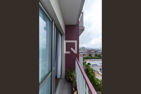 Sacada da Sala de apartamento à venda com 3 quartos, 76m² em Vila São Pedro, Santo André