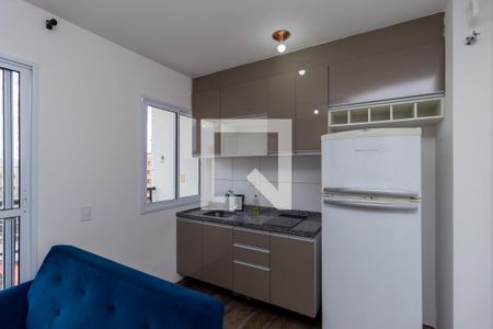Cozinha de apartamento para alugar com 1 quarto, 27m² em Brás, São Paulo