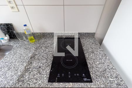 Detalhe - Cozinha de apartamento para alugar com 1 quarto, 27m² em Brás, São Paulo