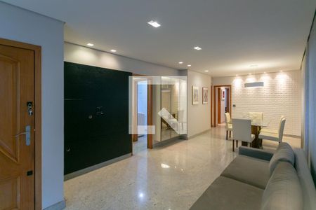 Sala de apartamento à venda com 3 quartos, 140m² em Santo Antônio, Belo Horizonte