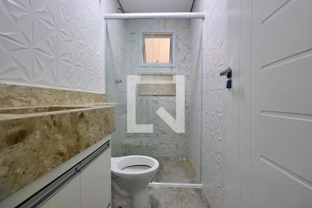 Banheiro do Quarto 1 - Suíte de apartamento para alugar com 2 quartos, 70m² em Santa Maria, Santo André