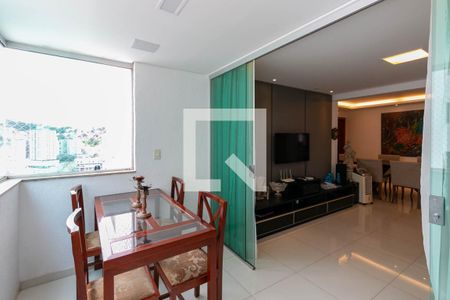 Varanda da Sala de apartamento à venda com 4 quartos, 137m² em Buritis, Belo Horizonte
