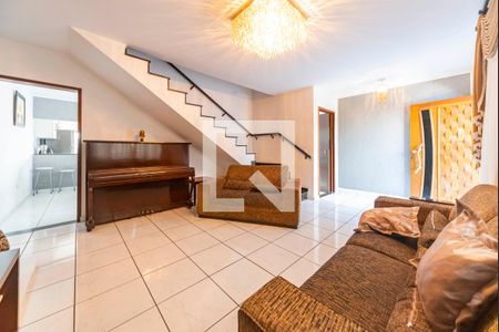 Sala de casa à venda com 3 quartos, 217m² em Vila Linda, Santo André