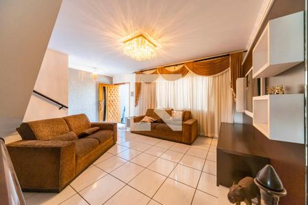 Sala de casa à venda com 3 quartos, 217m² em Vila Linda, Santo André