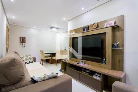 Sala de apartamento à venda com 2 quartos, 53m² em Vila Lutécia, Santo André