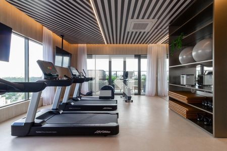 Studio para alugar com 44m², 1 quarto e 1 vaga Studio para alugar com 44m², 1 quarto e 1 vagaAcademia