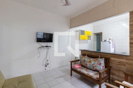 Sala de casa para alugar com 2 quartos, 110m² em Jardim Imperador, Praia Grande