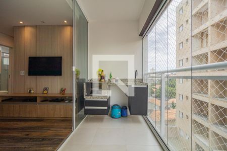 Varanda da Sala de apartamento à venda com 2 quartos, 66m² em Parque Assuncao, Taboão da Serra