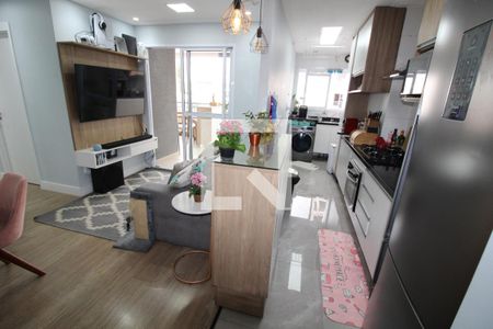 Sala/Cozinha de apartamento à venda com 3 quartos, 78m² em Parque da Vila Prudente, São Paulo