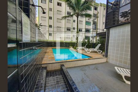 Área comum - Piscina de apartamento para alugar com 3 quartos, 160m² em Barra Funda, Guarujá