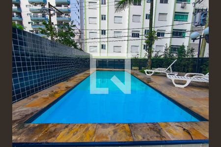 Área comum - Piscina de apartamento para alugar com 3 quartos, 160m² em Barra Funda, Guarujá